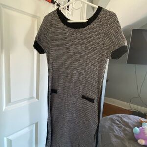 Chanel Black and White Short Sleeve Dress